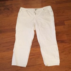 White jeans Jones New York 22w